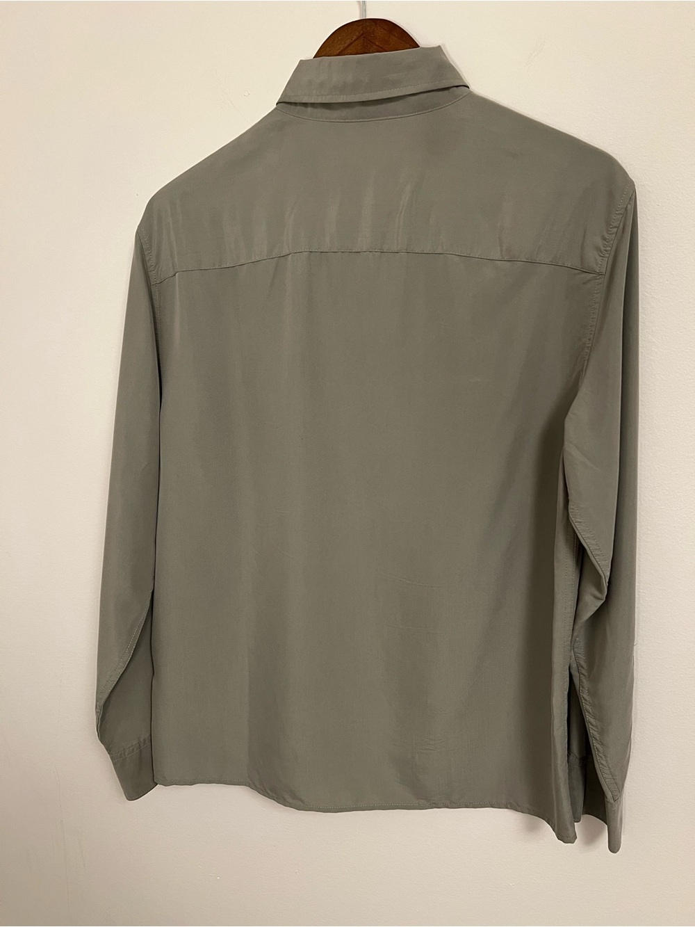 Abercrombie & Fitch Muted Sage Button-Down Modal Shirt - Picture 5 of 6